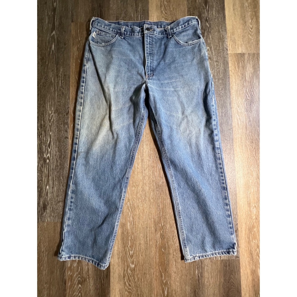 Carhartt Jeans Mens 40x30 Blue FRB160 DNM Flame Resistant Relaxed Fit Workwear
